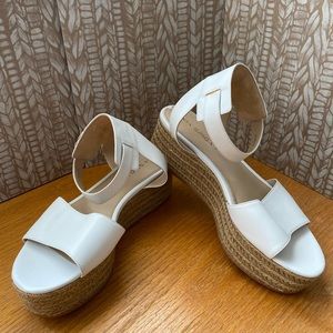 Via Spiga White Sandals - Sz US10 EUR40